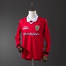 M-U 1999 00 Home Long Sleeve Retro Jersey S-XXL
