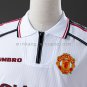 M-U 98 99 White Long Sleeve Retro Jersey S-XXL