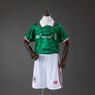 Mexico 1998 Home Retro Kids Kit Jersey Size 16-28
