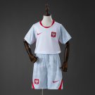 Poland 2026 Home Kids Kit Jersey Size 16-28