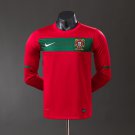 Portugal 2010 Player Version Retro Long Sleeve Home Jersey S-3XL