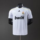 Real Madrid 09 10 Home Player Version Retro Jersey S-3XL