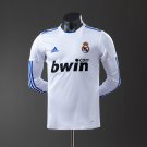 Real Madrid 10 11 Home Long Sleeve Player Version Retro Jersey S-3XL