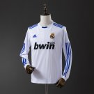 Real Madrid 10 11 Home Long Sleeve Retro Jersey S-XXL