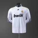 Real Madrid 0910 Home Long Sleeve Player Version Retro Jersey S-3XL