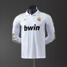 Real Madrid 11 12 Home Long Sleeve Player Version Retro Jersey S-3XL