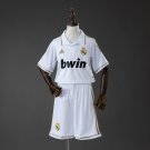 Real Madrid 11 12 Home Retro Kids Kit Jersey Size 16-28