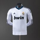 Real Madrid 12 13 Home Long Sleeve Player Version Retro Jersey S-3XL