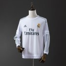 Real Madrid 15 16 Home Long Sleeve Retro Jersey S-XXL