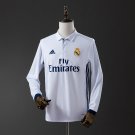Real Madrid 16 17 Home Long Sleeve Retro Jersey S-XXL