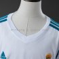 Real Madrid 17 18 Home Retro Long Sleeve Kids Kit Jersey Size 16-28