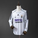 Real Madrid 2006 07 Home Long Sleeve Retro Jersey S-XXL