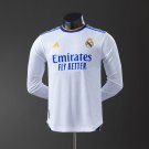 Real Madrid 21 22 Home Long Sleeve Player Version Retro Jersey S-3XL