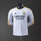 Real Madrid 23 24 Home Long Sleeve Player Version Jersey S-3XL