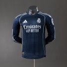 Real Madrid 25 26 Away Long Sleeve Player Version Jersey S-3XL