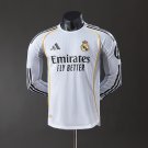 Real Madrid 25 26 Home Long Sleeve Player Version Jersey S-3XL
