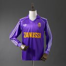 Real Madrid 84 85 Away Long Sleeve Retro Jersey S-XXL