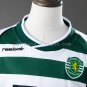 Sporting CP 01 02 Home Retro Long-Sleeve Kids Kit Jersey Size 16-28