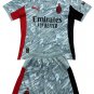 AC Milan Grey Goalkeeper  Jersey Kit 25-26  Soccer
