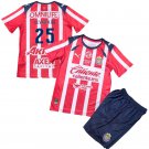 ALVARADO #25 Chivas Guadalajara Home  Jersey Kit 25-26  Soccer
