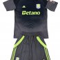 Aston Villa Black Goalkeeper  Jersey Kit 25-26  Soccer