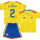 D.MUÑOZ #2 Colombia Home World Cup  Jersey Kit 26-27  Soccer  2026-2027