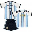 DE PAUL #7 Argentina Home World Cup Jersey Kit 26-27  Soccer  2026-2027