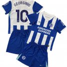 GEORGINIO #10 Brighton & Hove Home  Jersey Kit 25-26  Soccer