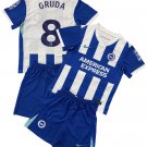GRUDA #8 Brighton & Hove Albion Home  Jersey Kit 25-26  Soccer