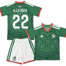 H.LOZANO #22 Mexico Home World Cup  Jersey Kit 26-27  Soccer  2026-2027