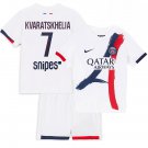KVARATSKHELIA #7 Paris Saint Germain Away  Jersey 25-26  Soccer