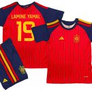 LAMINE YAMAL # 19 Spain Home World Cup  Jersey Kit 26-27  Soccer  2026-2027