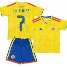 LUIS DIAZ #7 Colombia Home World Cup  Jersey Kit 26-27  Soccer  2026-2027