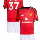 MAINOO #37 Manchester United Home  Jersey Kit 25-26  Soccer