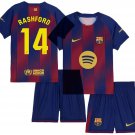 RASHFORD #14 Barcelona Home  Jersey Kit 25-26  Soccer