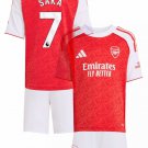 SAKA #7 Arsenal Home  Jersey Kit 25-26  Soccer