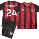 SEMENYO #24 AFC Bournemouth Home  Jersey Kit 25-26  Soccer
