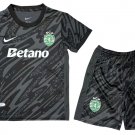 Sporting CP Lisbon Black Goalkeeper  Jersey Kit 25-26  Soccer