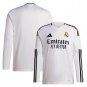 Real Madrid Men Home  Long Sleeve Jersey 24-25 Soccer  2024-2025