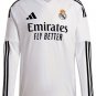 Real Madrid Men Home  Long Sleeve Jersey 24-25 Soccer  2024-2025