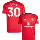 ŠEŠKO #30 Manchester United Men Home  Jersey 25-26 Soccer