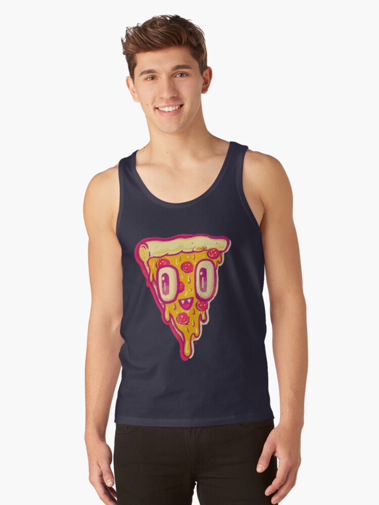 Pizza Face Buddy Tank Top