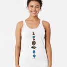 Planets Colour Racerback Tank Top