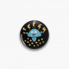 Heavy Metal Mushroom Funny Music Character Pin