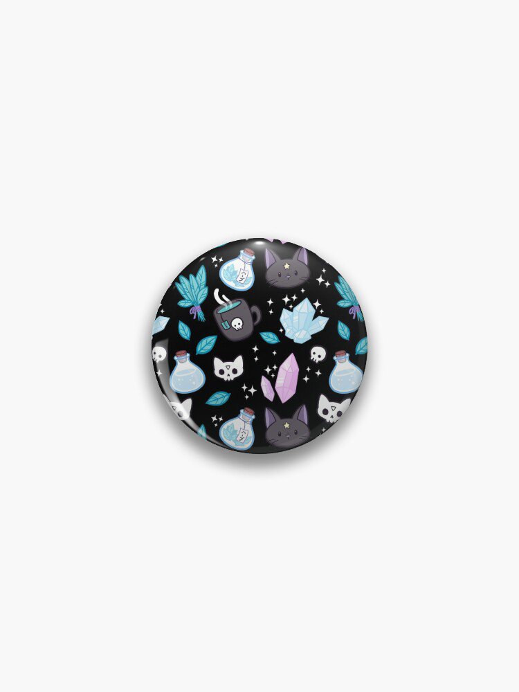 Herb Witch  Black  Nikury Pin