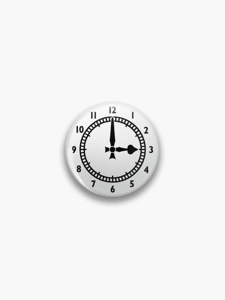 Highbury Clock End (B&W) Pin