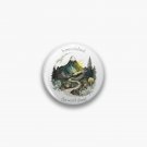 Home Is Behind, the World Ahead - Lonely Mountain - Watercolor Art - White - Fantasy Pin