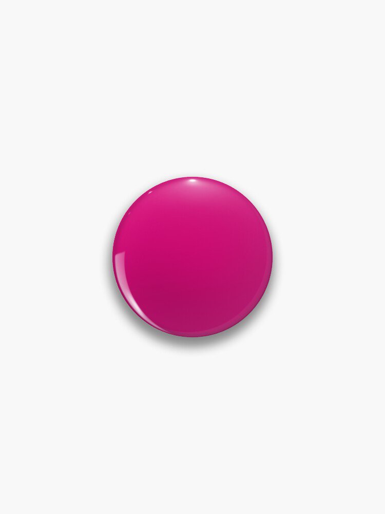 Hot Pink Fuchsia Solid Color Decor Pin