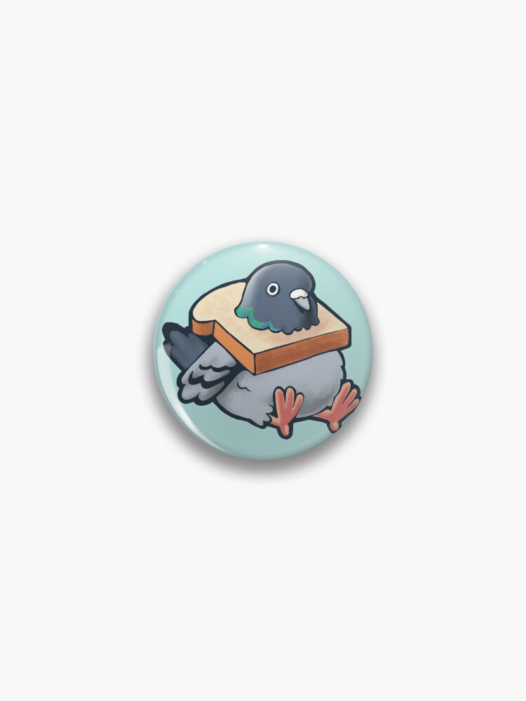 Hungry Pigeon Pin