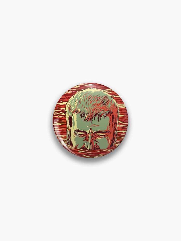 I am sinking here - Man in Red Water Pin